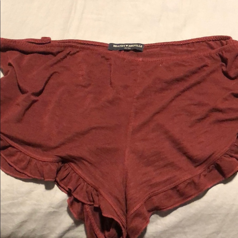 Shorts with flair red color